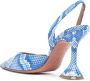 Amina Muaddi Holli slingback pumps Blauw - Thumbnail 3