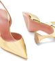 Amina Muaddi Holli slingback pumps Goud - Thumbnail 4