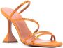 Amina Muaddi Nima sandalen verfraaid met kristallen Oranje - Thumbnail 2