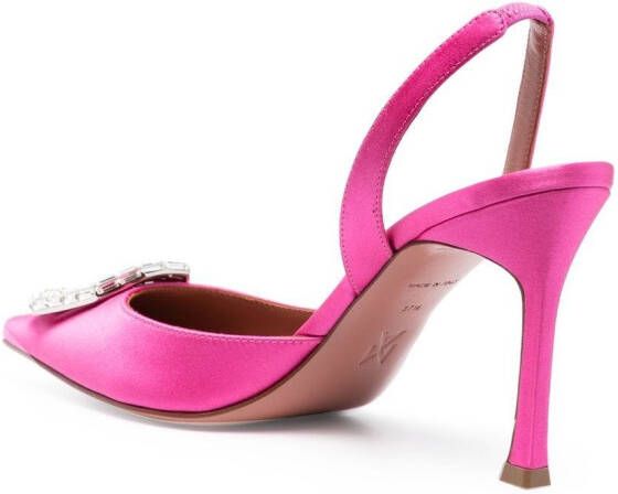 Amina Muaddi Camelia pumps Roze