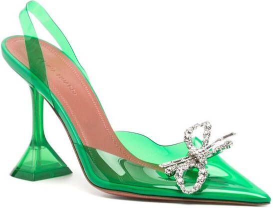 Amina Muaddi Rosie slingback pumps Groen