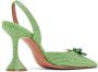 Amina Muaddi Rosie pumps verfraaid met kristallen Groen - Thumbnail 3