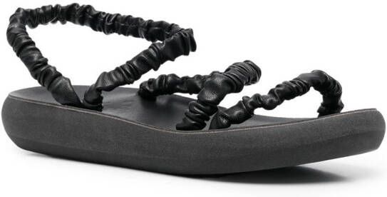 Ancient Greek Sandals Eleftheria sandalen met open neus Zwart