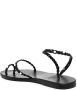 Ancient Greek Sandals Eleftheria sandalen verfraaid met parels Zwart - Thumbnail 3