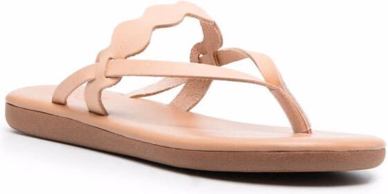 Ancient Greek Sandals Hydro leren sandalen Beige