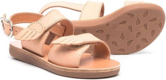 ANCIENT GREEK SANDALS KIDS Iliada sandalen met open neus Beige