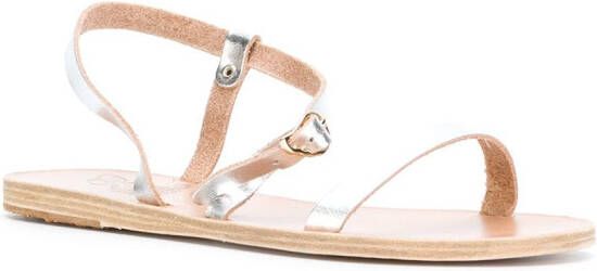 Ancient Greek Sandals Niove flat sandals Metallic