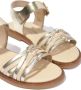 ANDANINES Sandalen met metallic-effect Goud - Thumbnail 2