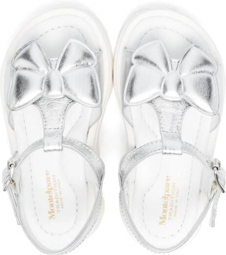 Andrea Montelpare Leren sandalen Zilver