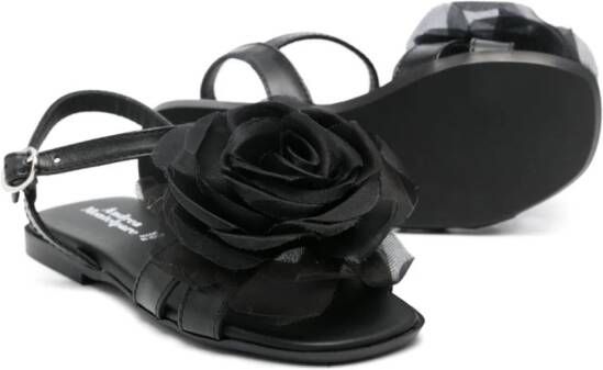 Andrea Montelpare Leren sandalen Zwart