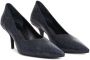 ANINE BING Devon pumps met slangenleer-effect Blauw - Thumbnail 2