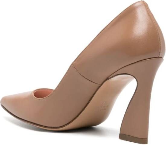 Anna F. 1354 90 leren pumps Beige