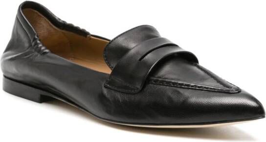 Anna F. 1451 leren loafers Zwart