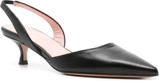 Anna F. Leren slingback pumps Zwart