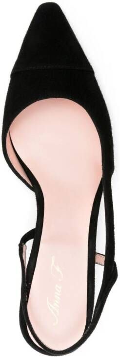 Anna F. 70 mm slingback pumps Zwart