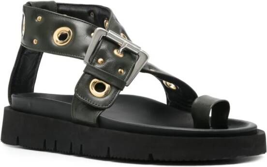 A.P.C. Leren sandalen Groen