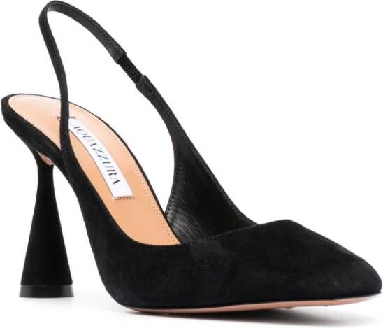 Aquazzura Amore suède pumps Zwart