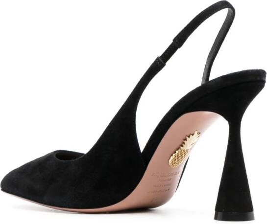 Aquazzura Amore suède pumps Zwart