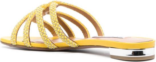 Aquazzura Sandalen verfraaid met kristallen Geel