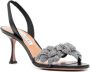 Aquazzura Galactic Flower slingback sandalen Zwart - Thumbnail 2