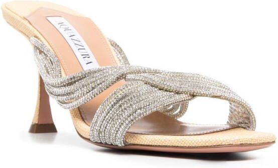 Aquazzura Gatsby muiltjes Wit