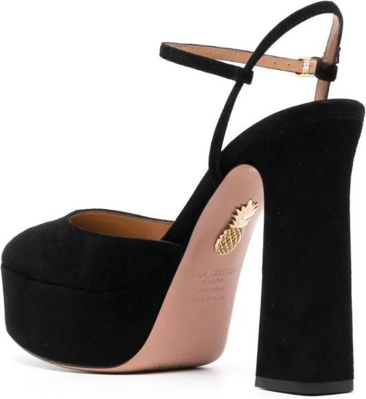 Aquazzura Groove leren schoenen Zwart