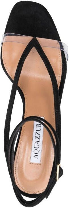 Aquazzura Illusions Plexi sandalen Zwart