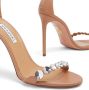 Aquazzura Maxi-Tequila leren sandalen Beige - Thumbnail 4