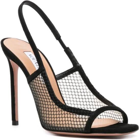 Aquazzura Sandalen met mesh Zwart