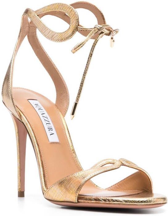 Aquazzura Sandalen met open neus Goud