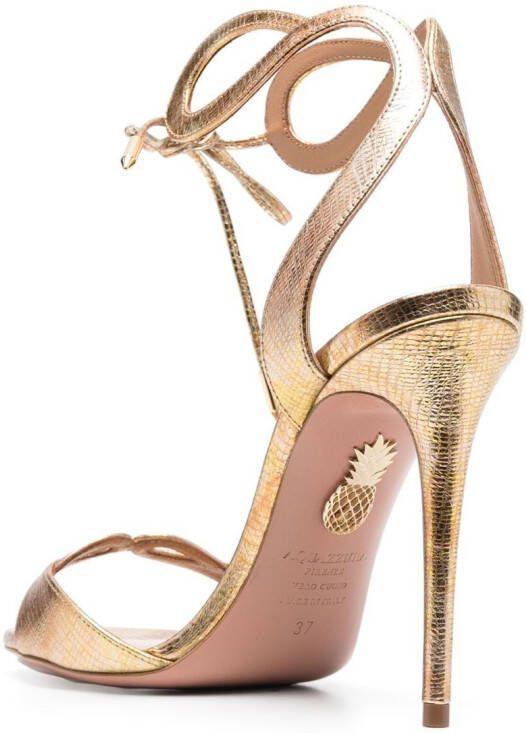 Aquazzura Sandalen met open neus Goud