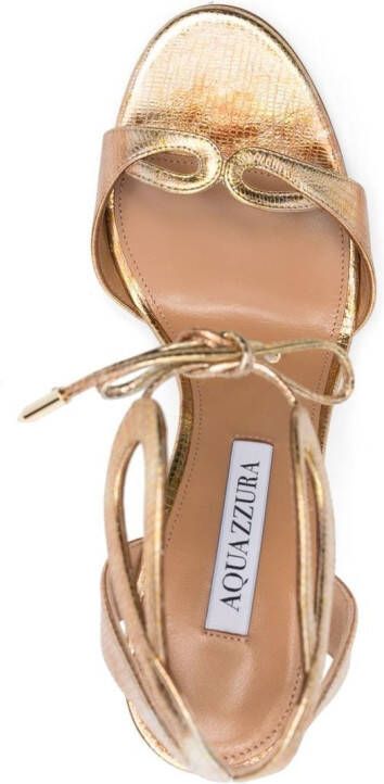 Aquazzura Sandalen met open neus Goud