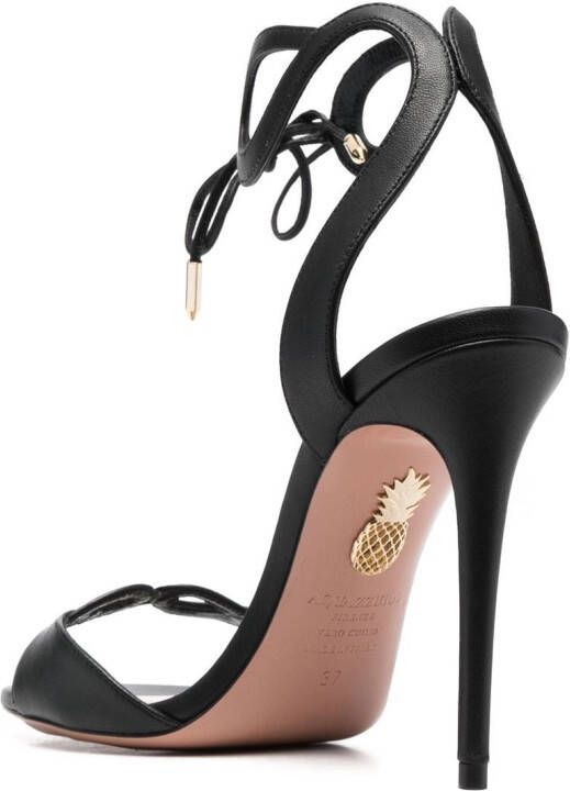 Aquazzura Sandalen met open neus Zwart