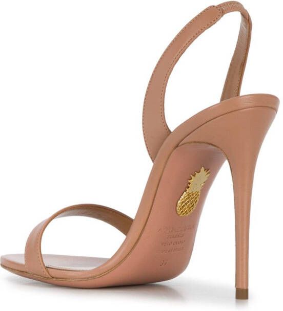 Aquazzura Slingback leren sandalen Roze