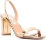 Aquazzura No Nude sandalen met blokhak Goud - Thumbnail 2