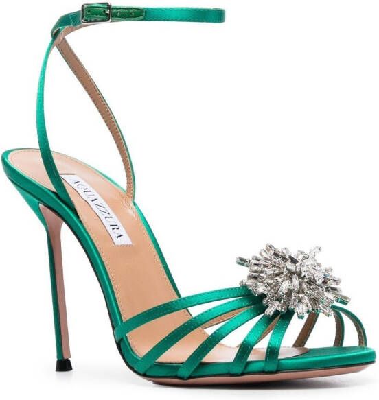 Aquazzura Stardust sandalen Groen