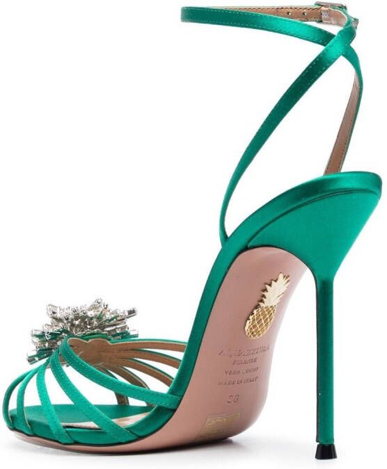 Aquazzura Stardust sandalen Groen