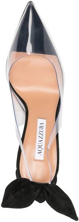 Aquazzura Stiletto's met strikdetail Zwart