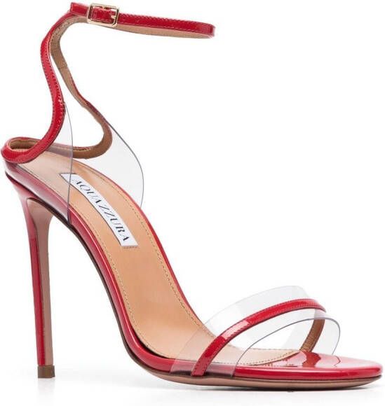 Aquazzura Sting lakleren sandalen Rood