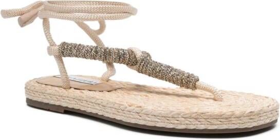 Aquazzura Costiera espadrilles verfraaid met kristallen Beige