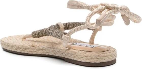 Aquazzura Costiera espadrilles verfraaid met kristallen Beige