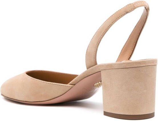 Aquazzura Talita suède pumps Beige