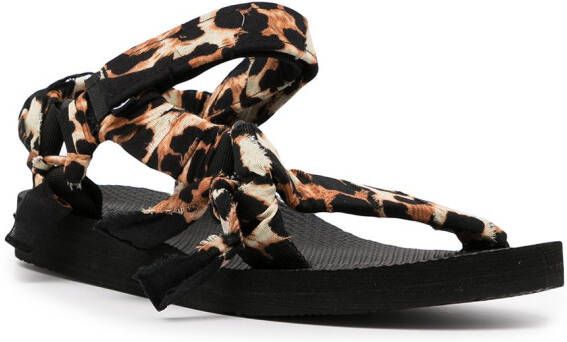 Arizona Love Trekky sandalen met luipaardprint Veelkleurig