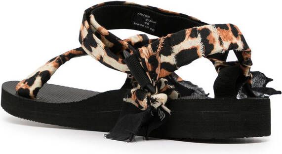 Arizona Love Trekky sandalen met luipaardprint Veelkleurig