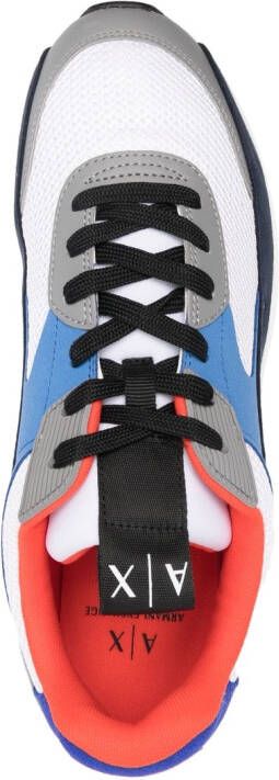 Armani Exchange Sneakers met logoprint Blauw