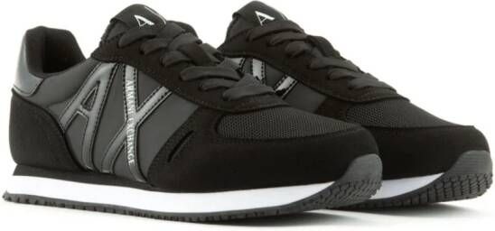 Armani Exchange Sneakers met logo-reliëf Zwart