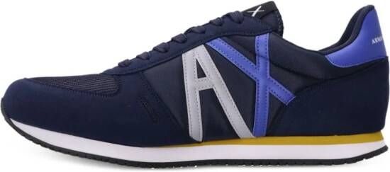 Armani Exchange Sneakers met logoprint Blauw