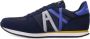 Armani Exchange Sneakers met logoprint Blauw - Thumbnail 5