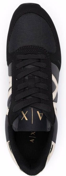 Armani Exchange Sneakers met logoprint Zwart