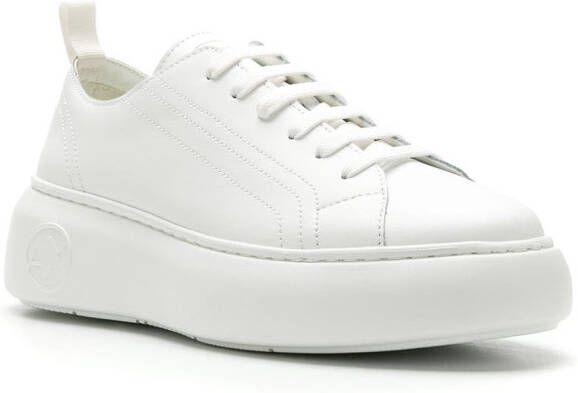 Armani Exchange Sneakers met plateauzool Wit